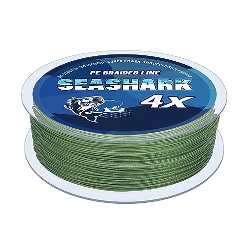 Seashark Línea de pesca trenzada de color que...
