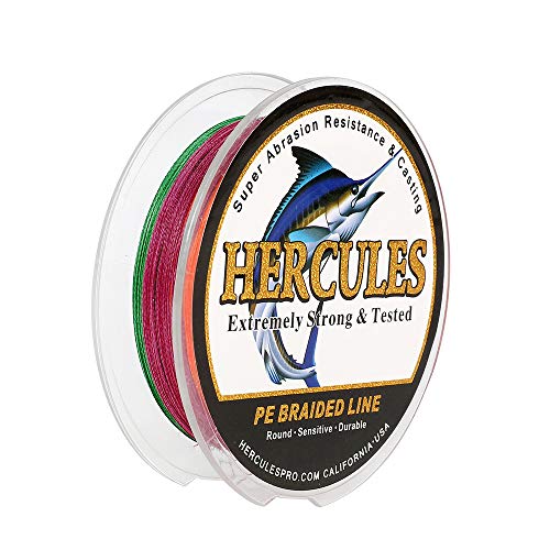 Hercules Sedal Trenzado de 4 Hilos, 100-2000 m,...