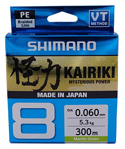 Shimano Kairiki 8, 300 Meter, Mantis Verde 0.420...